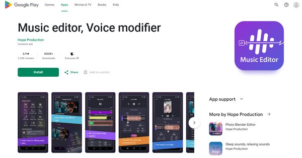 Music Editor Voice Modifier